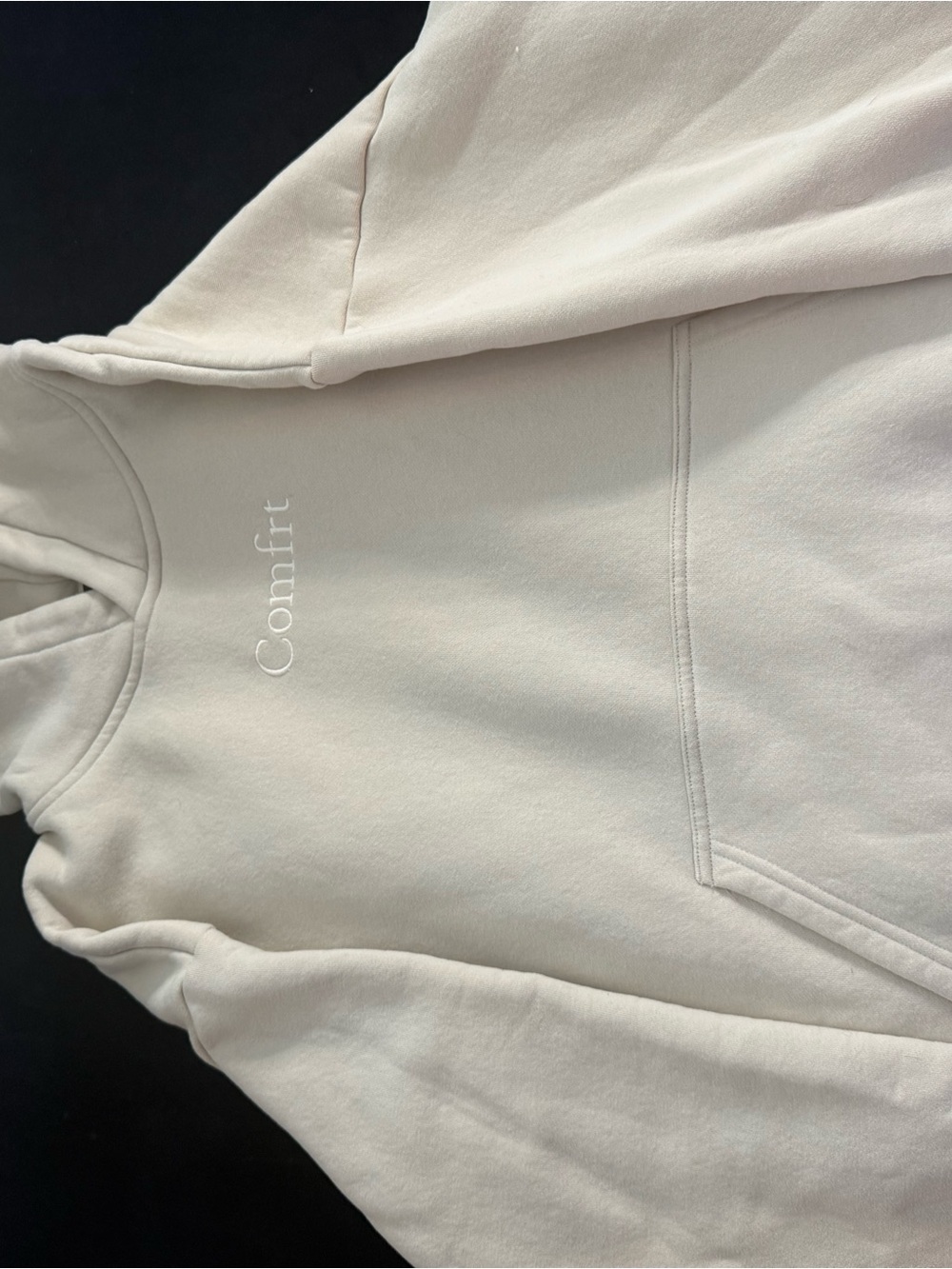 Comfort Hoodie in Light Beige